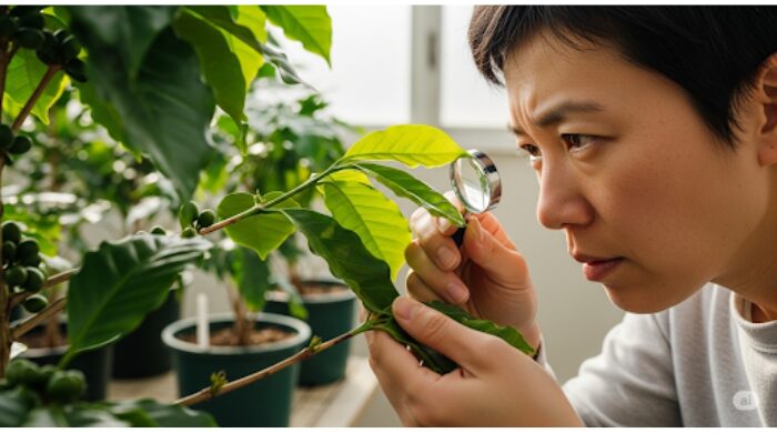 コーヒーの木育て方 葉が枯れる