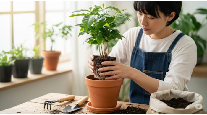 コーヒーの木育て方 葉が枯れる