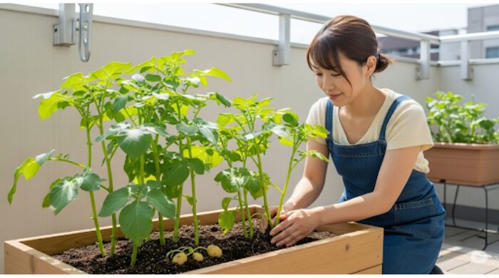 秋ジャガイモの植え付け時期が遅い