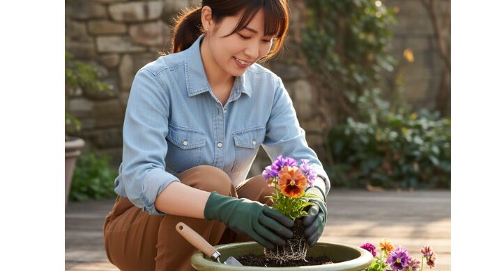 パンジー プランター 植え方