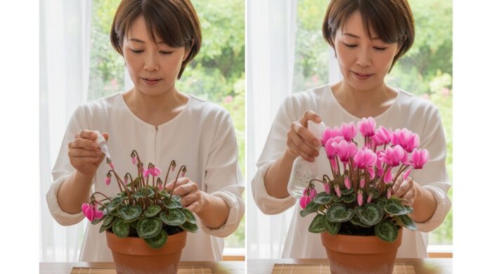 シクラメン 茎がふにゃふにゃ
