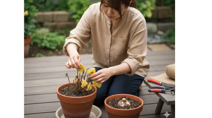 シクラメンの寄せ植え