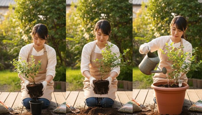 ブルーベリーの植え替えの時期