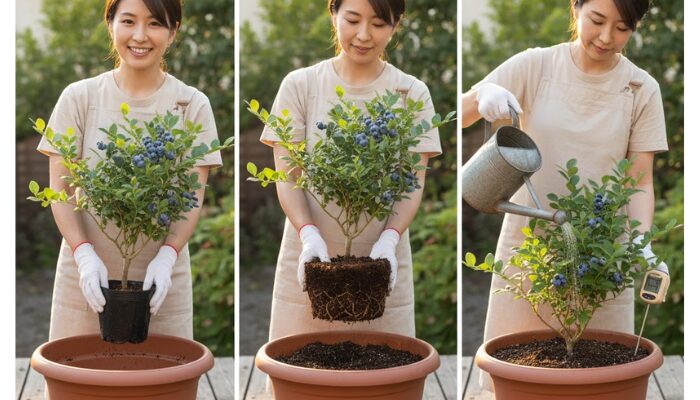 ブルーベリーの植え替えの時期