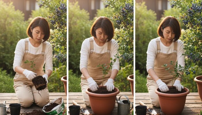 ブルーベリーの植え替えの時期