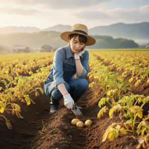 秋ジャガイモ 収穫時期