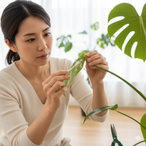 観葉植物 土 白い ふわふわ