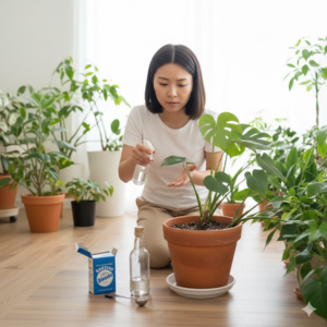 観葉植物 土 白い ふわふわ