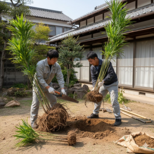 シュロチク 地植え