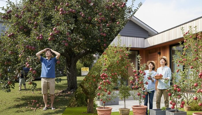 りんごの木 庭に植えてはいけない