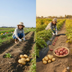 ジャガイモの植える時期と植え方は
