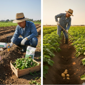 ジャガイモの植える時期と植え方は