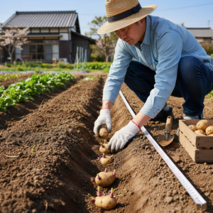 ジャガイモの植える時期と植え方は