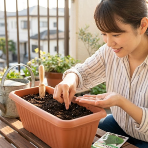 紫蘇の育て方 プランター
