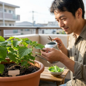 紫蘇の育て方 プランター