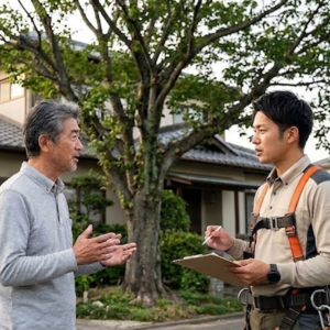 自宅の木の伐採費用