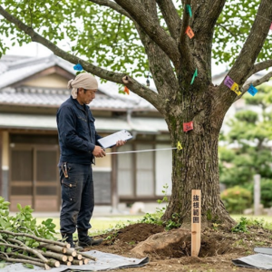 自宅の木の伐採費用